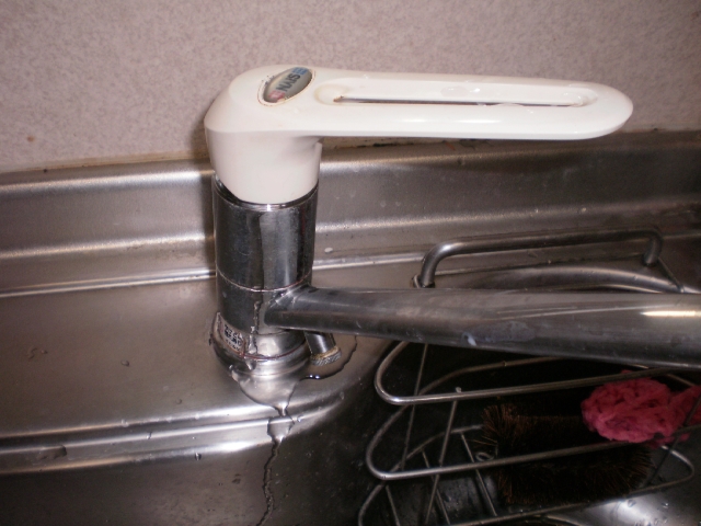 【交換前】キッチン水栓